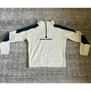 Men’s District Vision Mindful Athlete Quarter Zip Size Large Blue And White Q8
